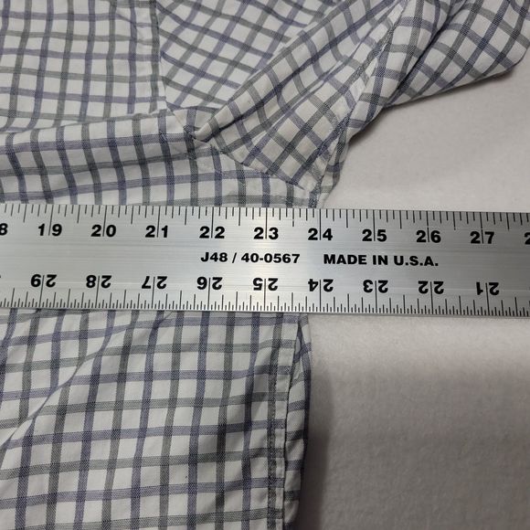 Jhane Barnes Men's Long Sleeve Button Up Slim Fit Plaid Shirt XL - Picture 8 of 11